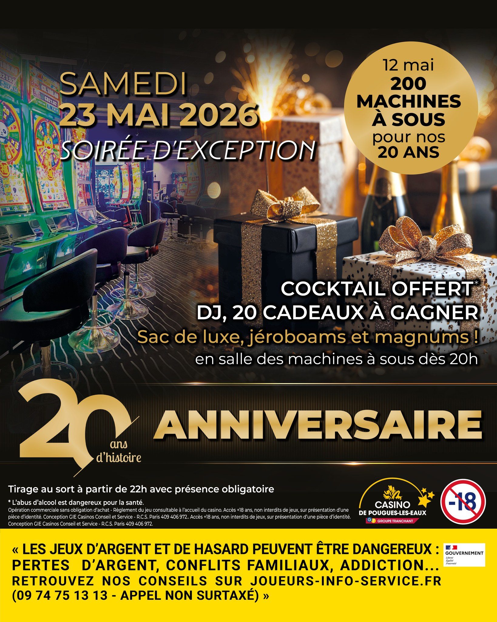 Casino Pougues les Eaux 20 ans
