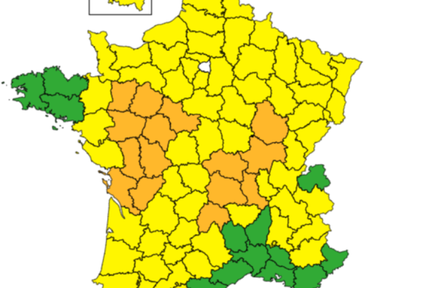Orages : le Cher en jaune ce soir, la vigilance se renforce jeudi